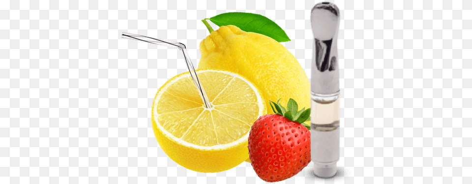 Cbd Vape Cartridge Strawberry Lemonade, Lemon, Citrus Fruit, Food, Fruit Png Image