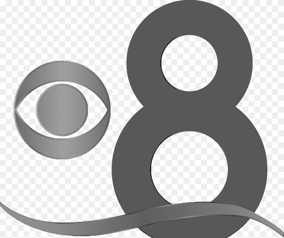 Cbs News Cbs 8 San Diego Logo, Symbol, Text, Number, Light Png Image