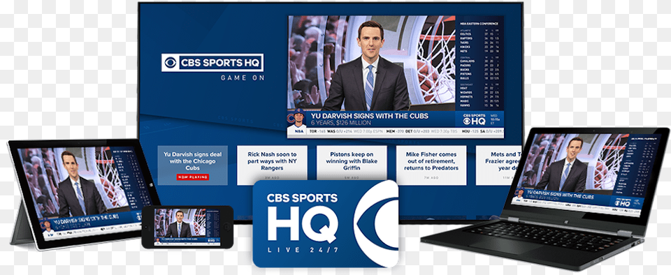 Cbs Sports Hq Is The Latest Streaming Sportscast Channel Cbs Sports Apple Tv, Laptop, Monitor, Hardware, Pc Free Transparent Png