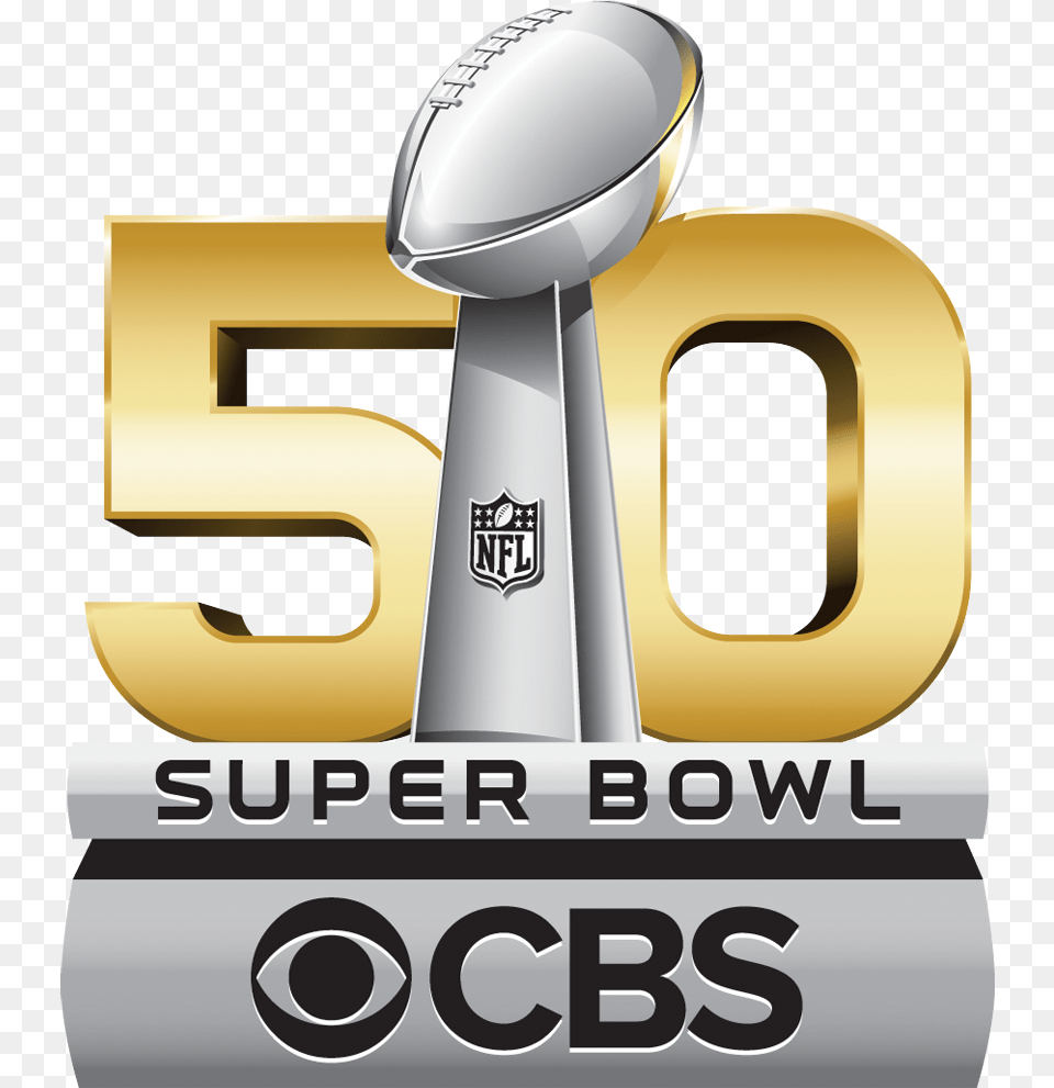 Cbs Will Air 7 Hours Of Pregame Programming On Super Super Bowl 50 Logo, Cutlery, Trophy Png