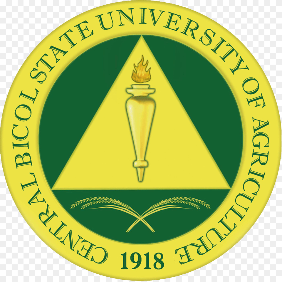 Cbsua Logo Credit To Pio Office Central Bicol State University Of Agriculture Logo, Badge, Symbol, Disk, Light Free Transparent Png