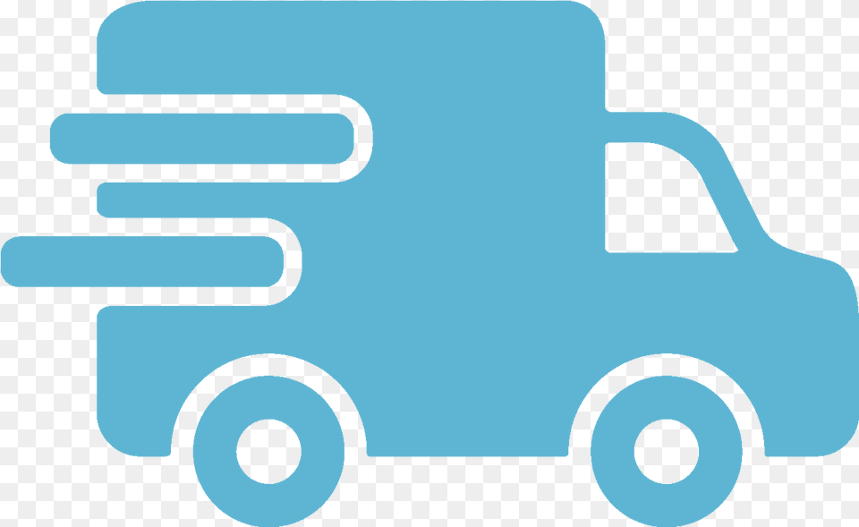 Cc 3 0 By Delivery Van Icon Clipart Full Blue Delivery Icon, Transportation, Vehicle, Bulldozer, Machine Free Transparent Png