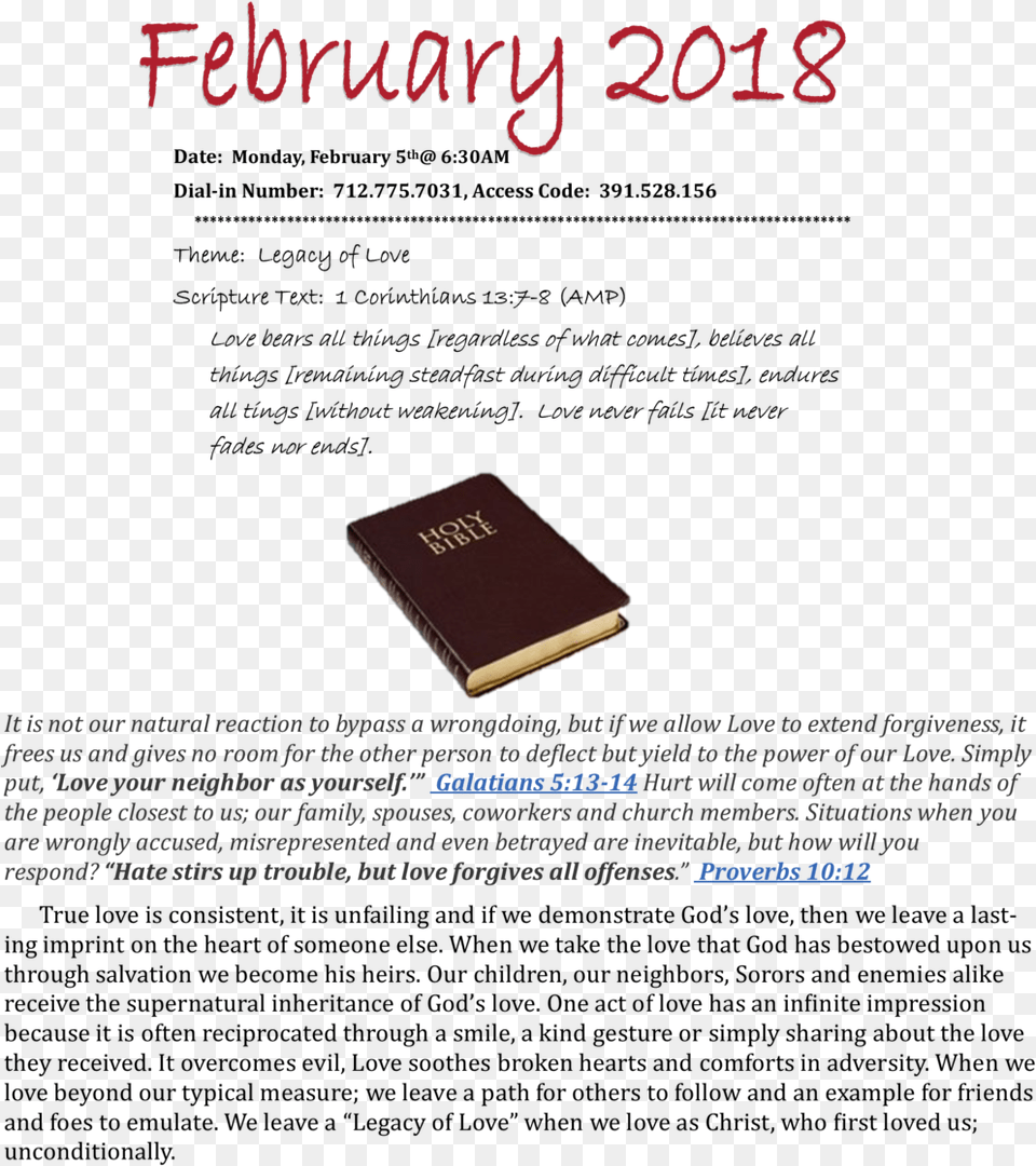 Cc Feb2018 Holy Bible, Book, Publication, Diary, Text Free Png