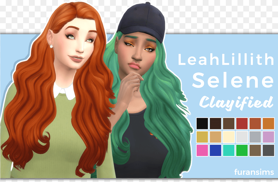 Cc Furansims Hi Everyone Today I Present Sims 4 Clayified Hair Leahlillith, Baseball Cap, Cap, Clothing, Hat Free Png Download