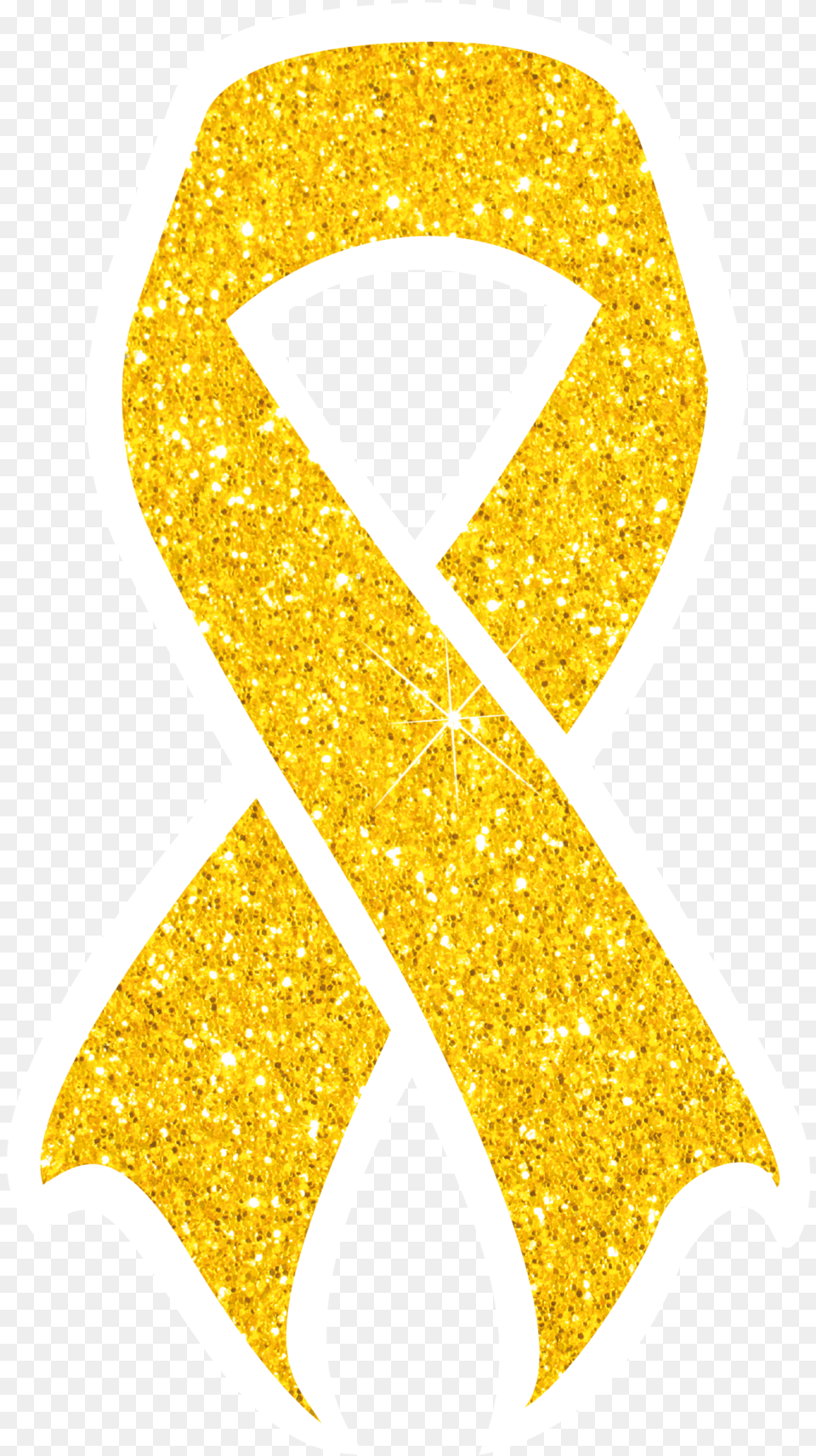 Ccam Gold Ribbon Gold Awareness Ribbon, Text, Symbol Free Png