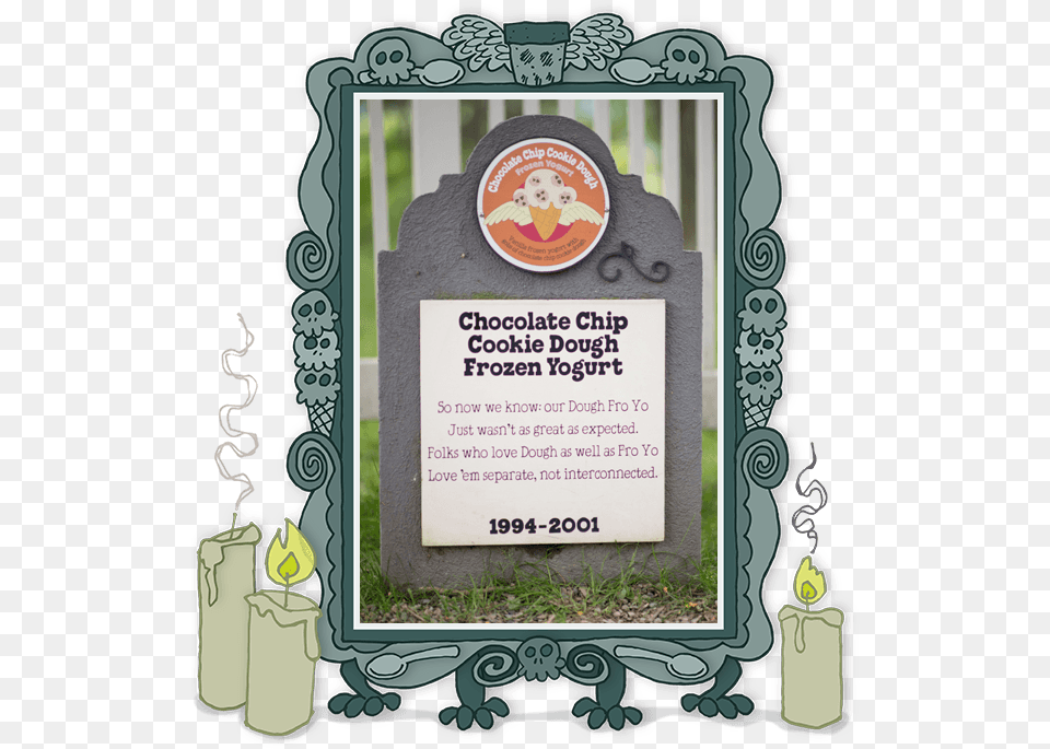 Cccd Fro Yo Detail Oh Pear Ben And, Tomb, Advertisement, Gravestone, Poster Free Png