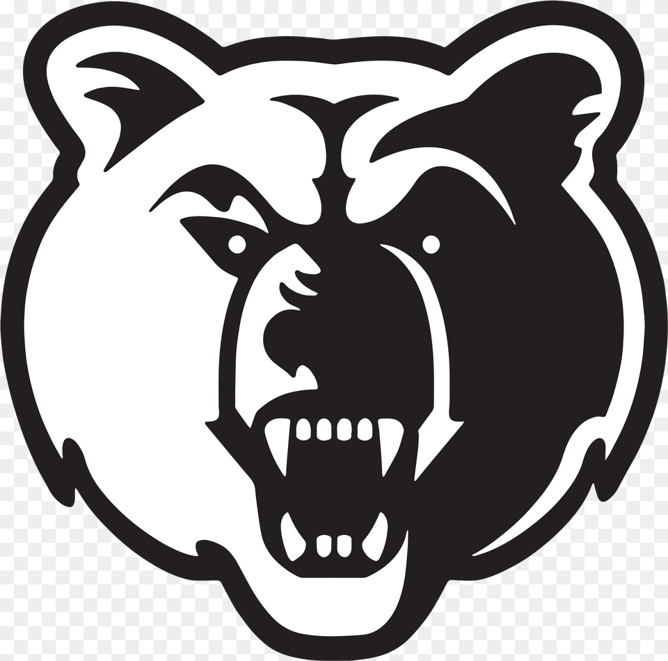 Cchs Bruin Bw Salt Lake Community College Bruins, Stencil, Body Part, Mouth, Person Png