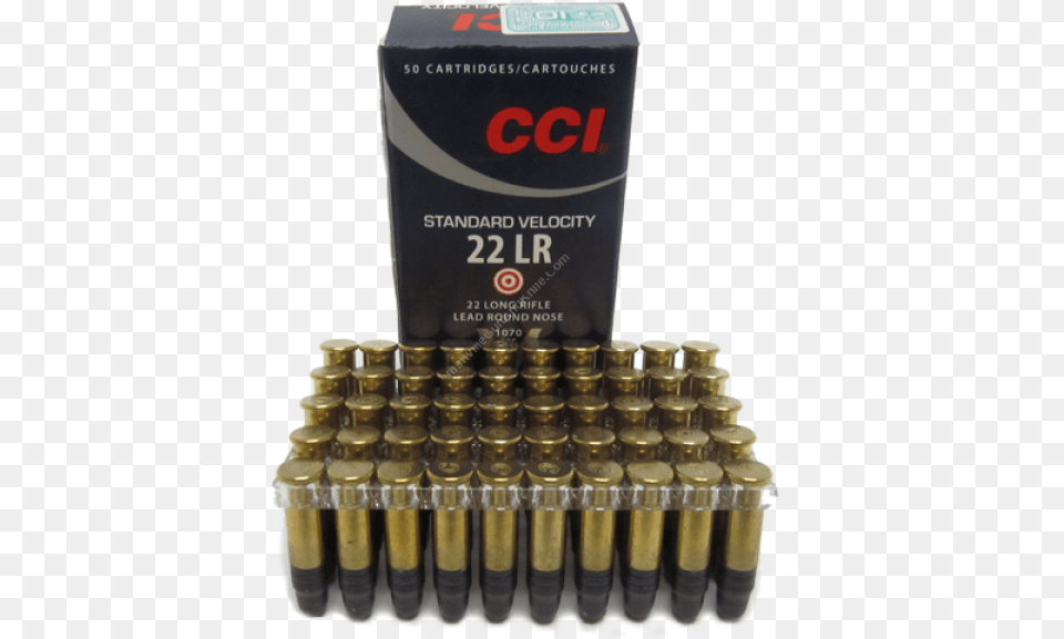 Cci Standard Velocity 22 Lr Cci Standard, Ammunition, Weapon, Bullet Free Png Download