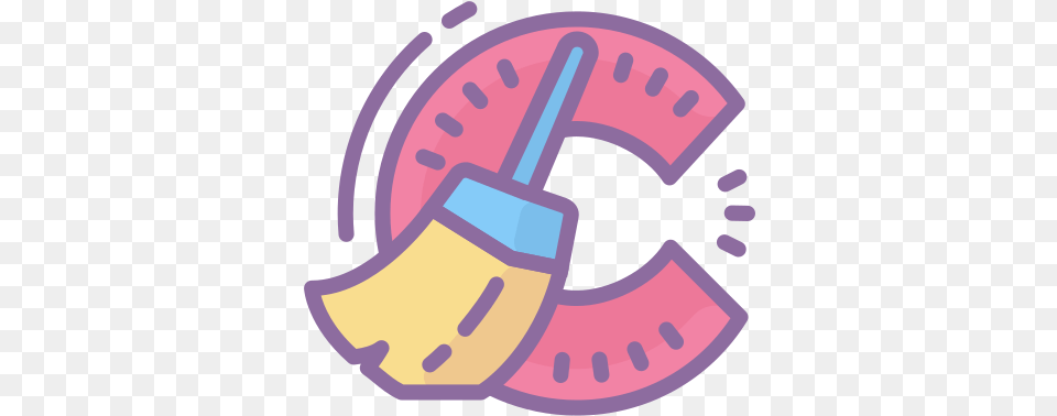 Ccleaner C Cleaner Icon Pink, Brush, Device, Tool Free Png Download