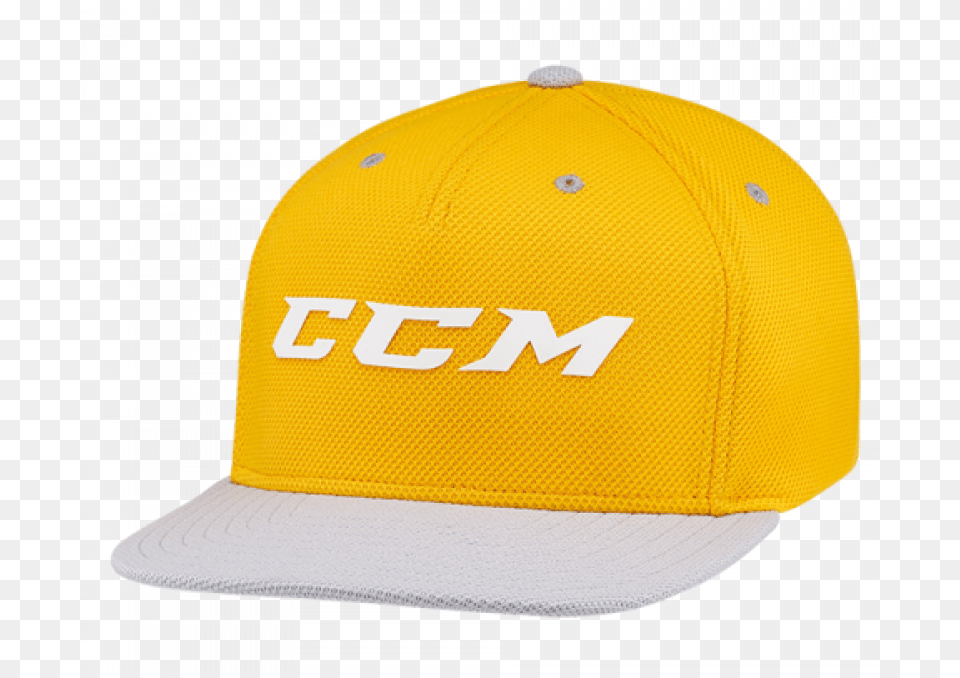 Ccm Mesh Flat Brim Snapback Cap, Baseball Cap, Clothing, Hat, Hardhat Free Png Download