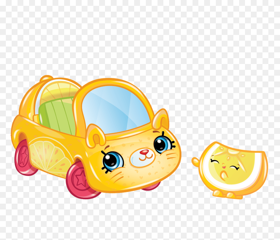 Ccs1 Lemon Limo Shopkins Cutie Cars Lemon Limo Shopkins Cutie Cars Characters, Bulldozer, Machine, Art Free Png