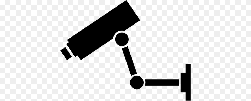 Cctv Camera Black And White Sign Vector Illustration Public, Gray Free Transparent Png