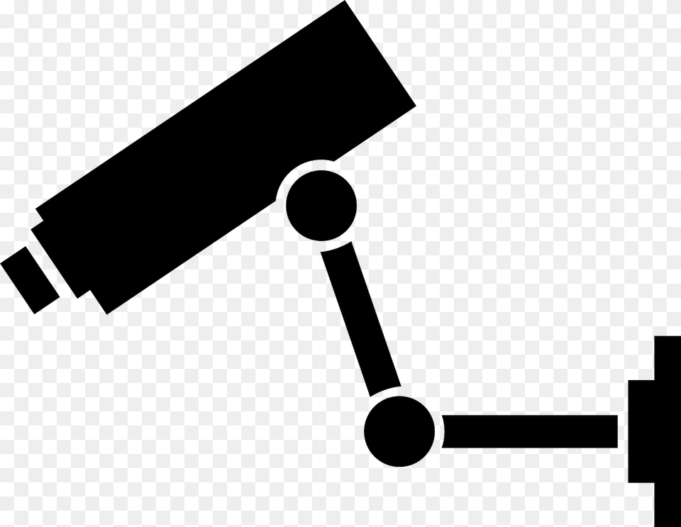 Cctv Camera Clipart Security Camera Clipart, Telescope, People, Person, Stencil Free Png