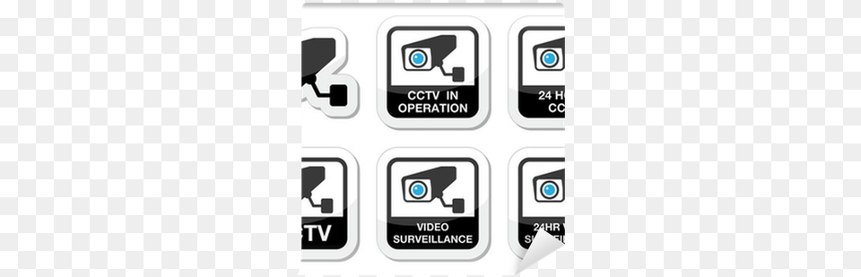 Cctv Camera Video Surveillance Icons Technology Applications, Electronics, Mobile Phone, Phone, Gas Pump Png Image