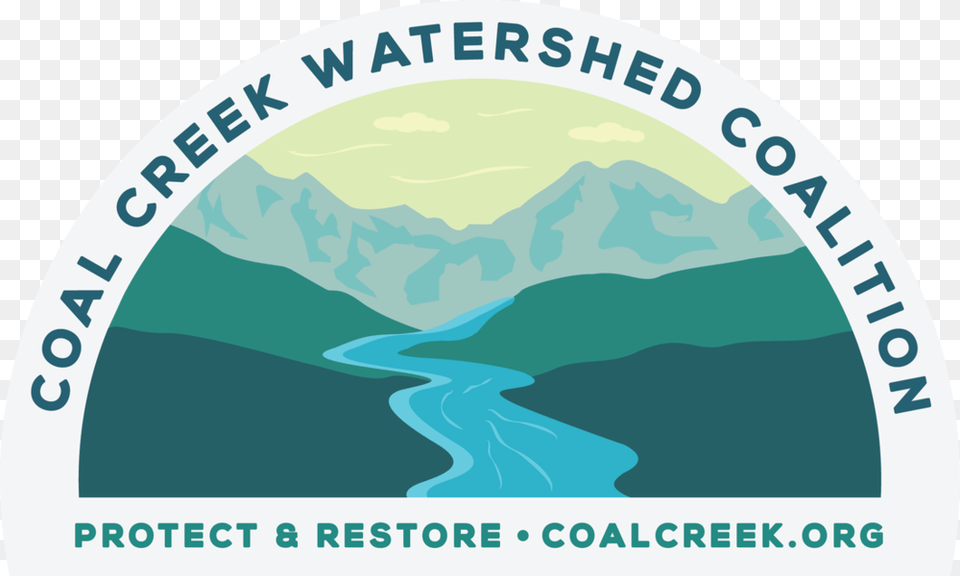 Ccwc Logo Half Circle Web 1 Orig Coal Creek Watershed Coalition, Outdoors, Land, Nature, Ice Png