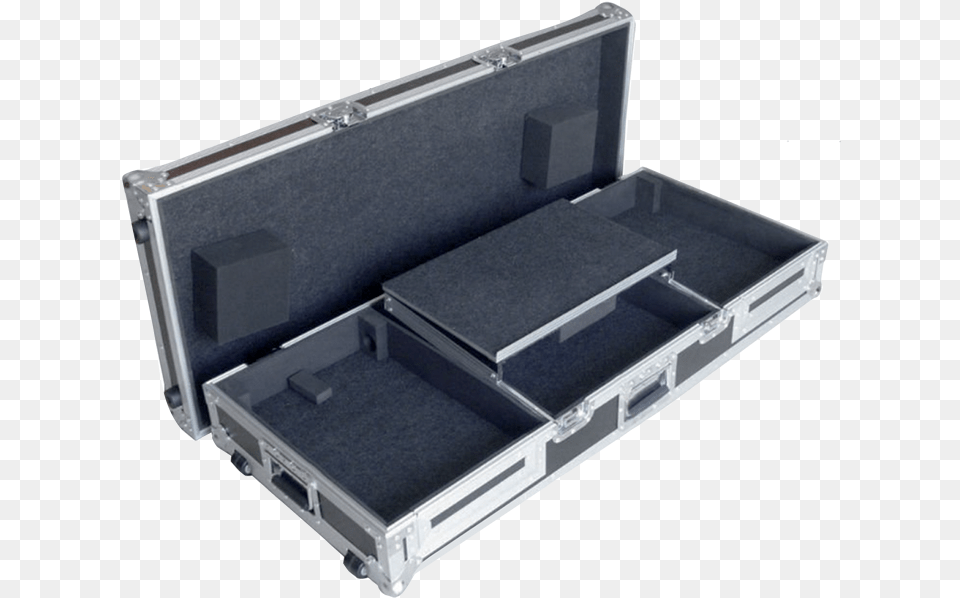 Cd Case For 2 Cdj Pioneer And Laptop Plate Cdj Flight Case, Bag, Firearm, Weapon Png Image