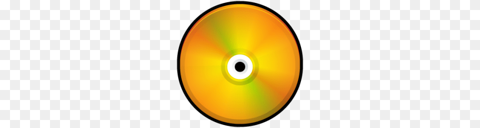 Cd Colored Orange Icon, Disk, Dvd Free Png Download