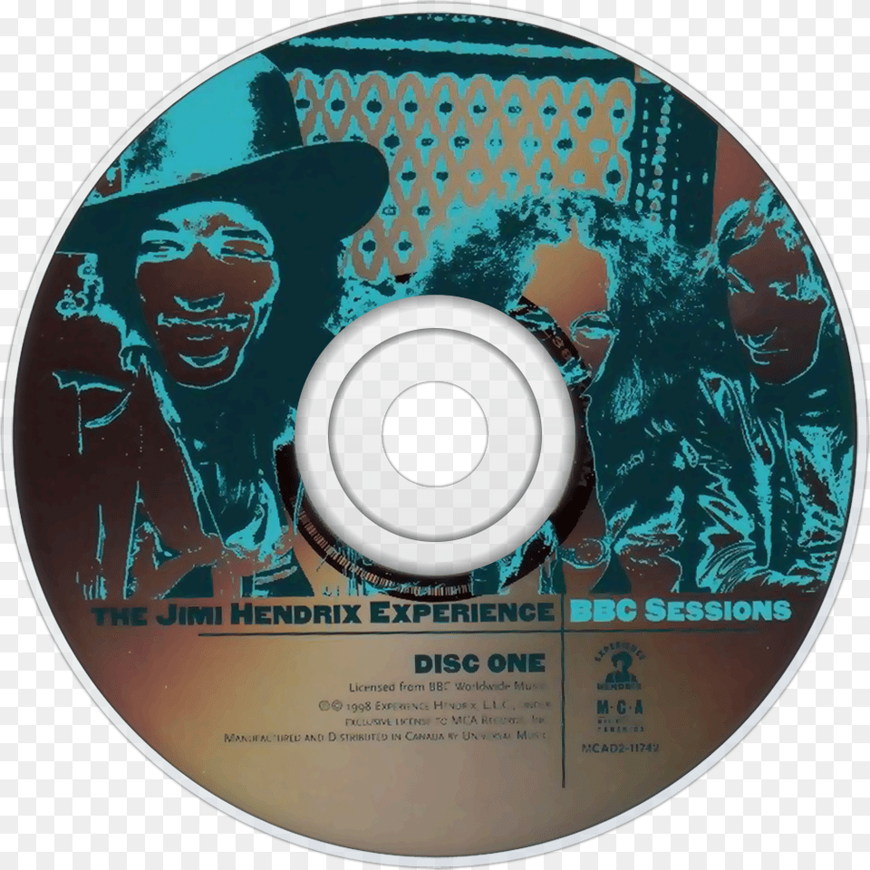 Cd Cover Jimi Hendrix Experience Bbc Sessions, Disk, Dvd, Adult, Male Free Transparent Png