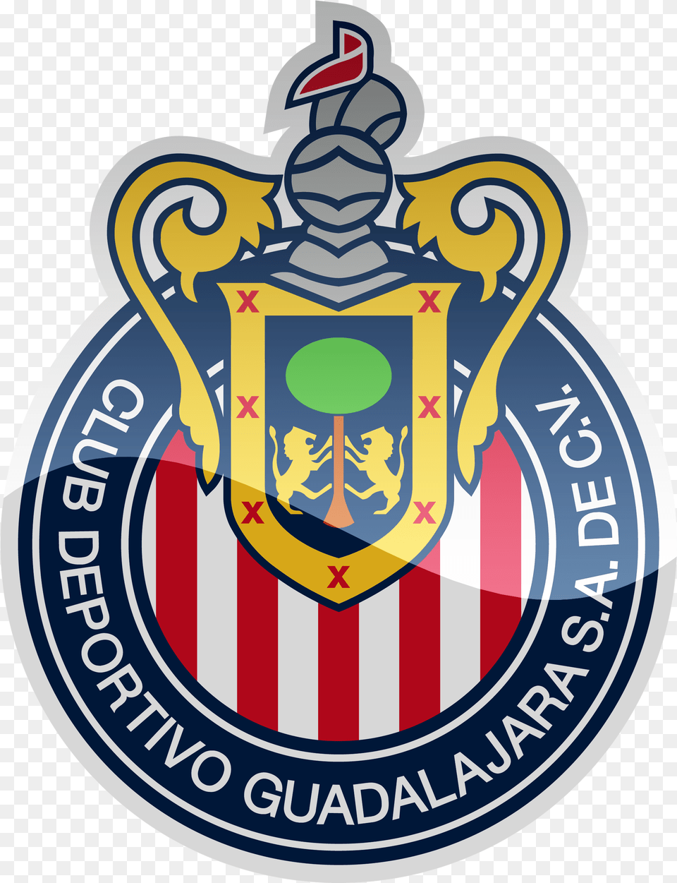 Cd Guadalajara Hd Logo Chivas Logo Dream League Soccer 2019, Emblem, Symbol, Dynamite, Weapon Free Transparent Png