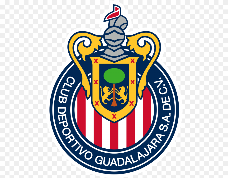 Cd Guadalajara Logo Chivas Dream League Soccer 2019, Emblem, Symbol, Dynamite, Weapon Free Transparent Png