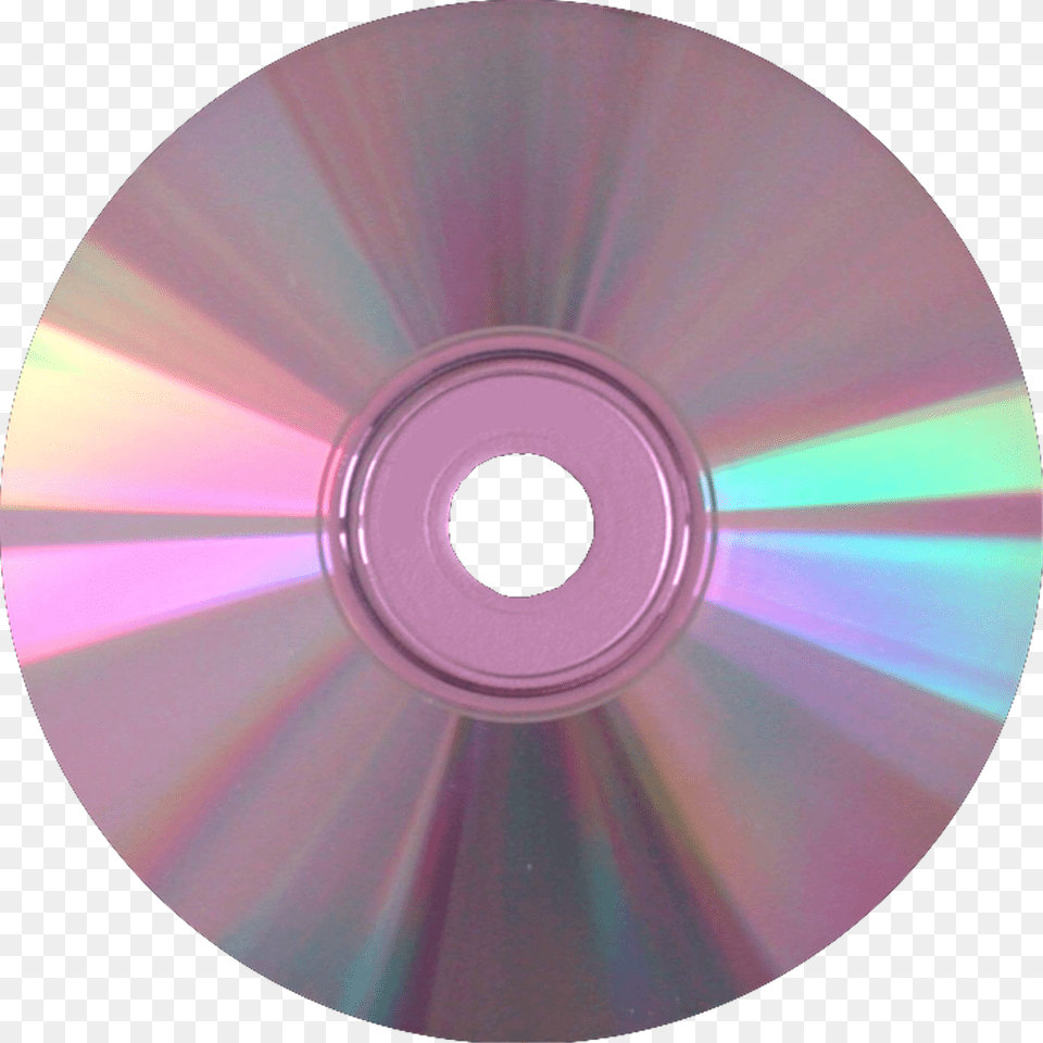 Cd Holo Holographic Pink Music Record Album Vintage Holographic Cd, Disk, Dvd Free Png Download