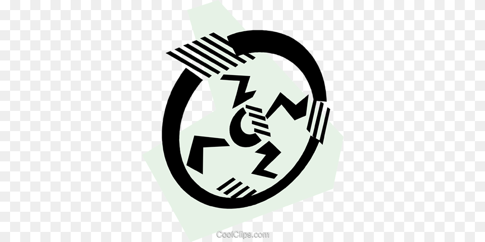 Cd Rom Media Royalty Vector Clip Art Illustration, Recycling Symbol, Symbol Free Png Download