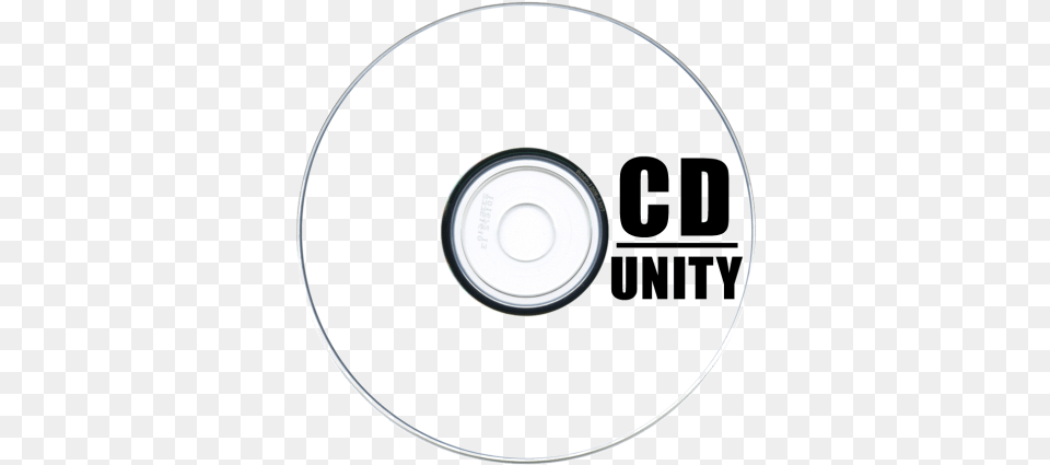 Cd Unity Logo Cd Black And White, Disk, Dvd Free Png