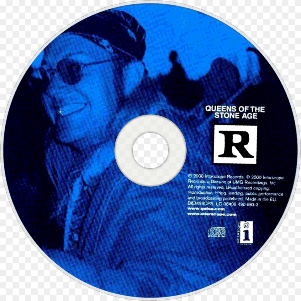 Cdart Artwork Queens Of The Stone Age Rated R Cd, Disk, Dvd, Face, Head Free Png