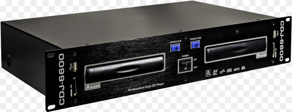 Cdj 6600 Professional Dj Dual Cd Player Electronics, Cd Player, Amplifier, Mailbox Png