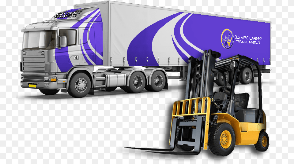 Cdl Training Amp Forklift Certification Courses Trailer Truck, Trailer Truck, Transportation, Vehicle, Machine Free Png Download