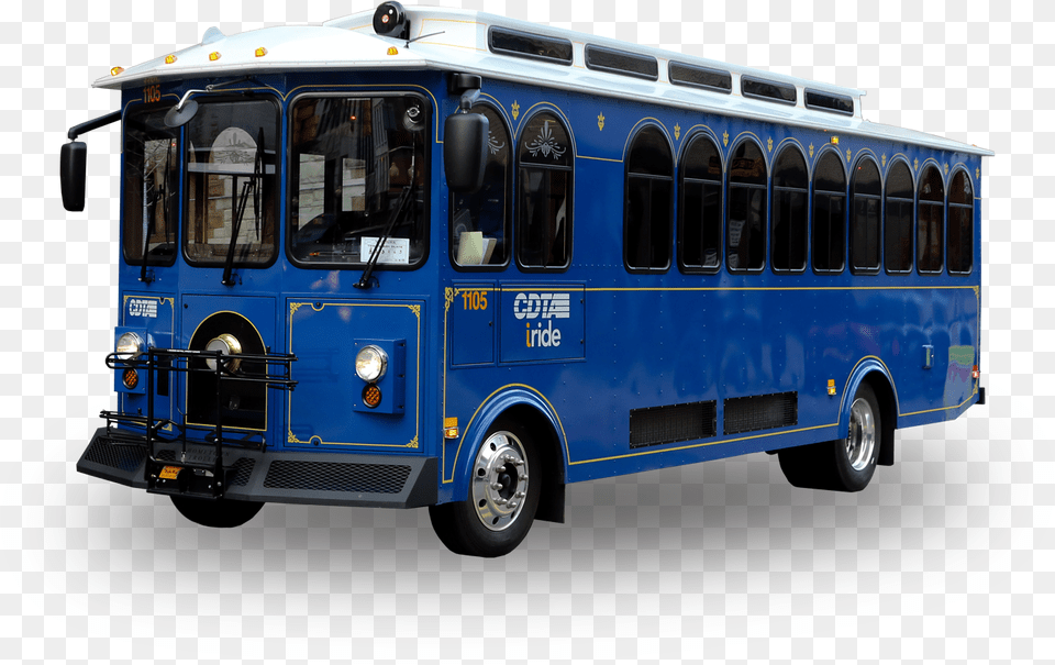 Cdta Saratoga Broadway Trolley Bus, Transportation, Vehicle, Machine, Wheel Free Transparent Png
