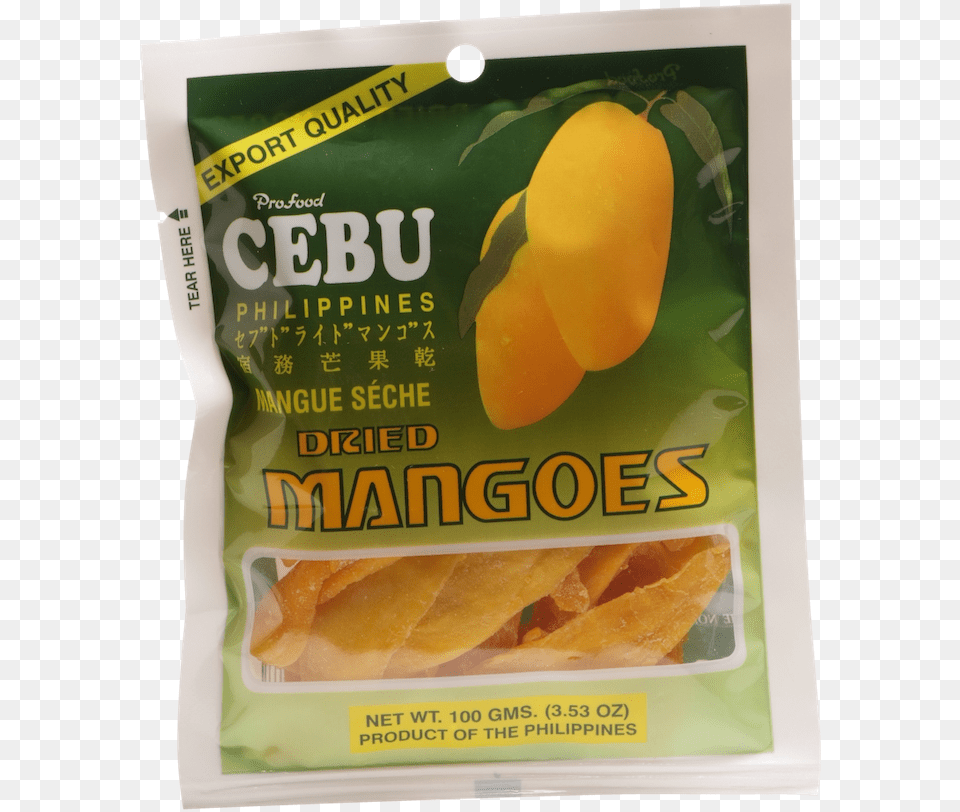 Cebu Dried Mango Slice 100 Copy Cebu Dried Mango, Food, Fruit, Plant, Produce Png Image