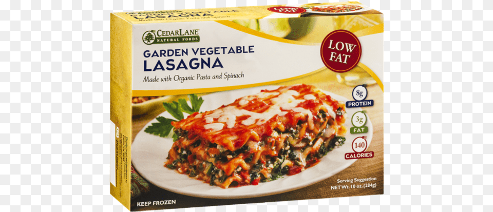 Cedar Lane Garden Vegetable Lasagna 10 Oz Box, Food, Pasta, Pizza Png Image