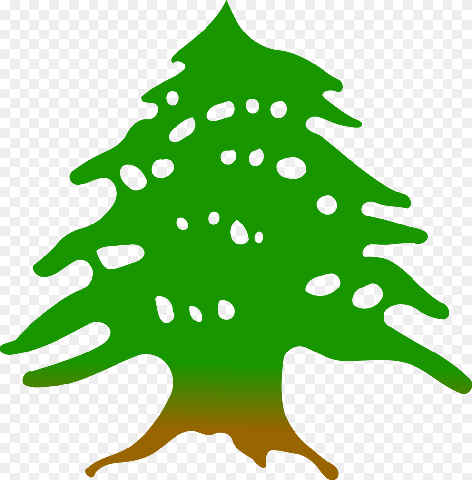Cedar Tree By Firkin Clipped From A Public Domain Cedar Tree Lebanon Flag, Green, Plant, Leaf Free Png Download