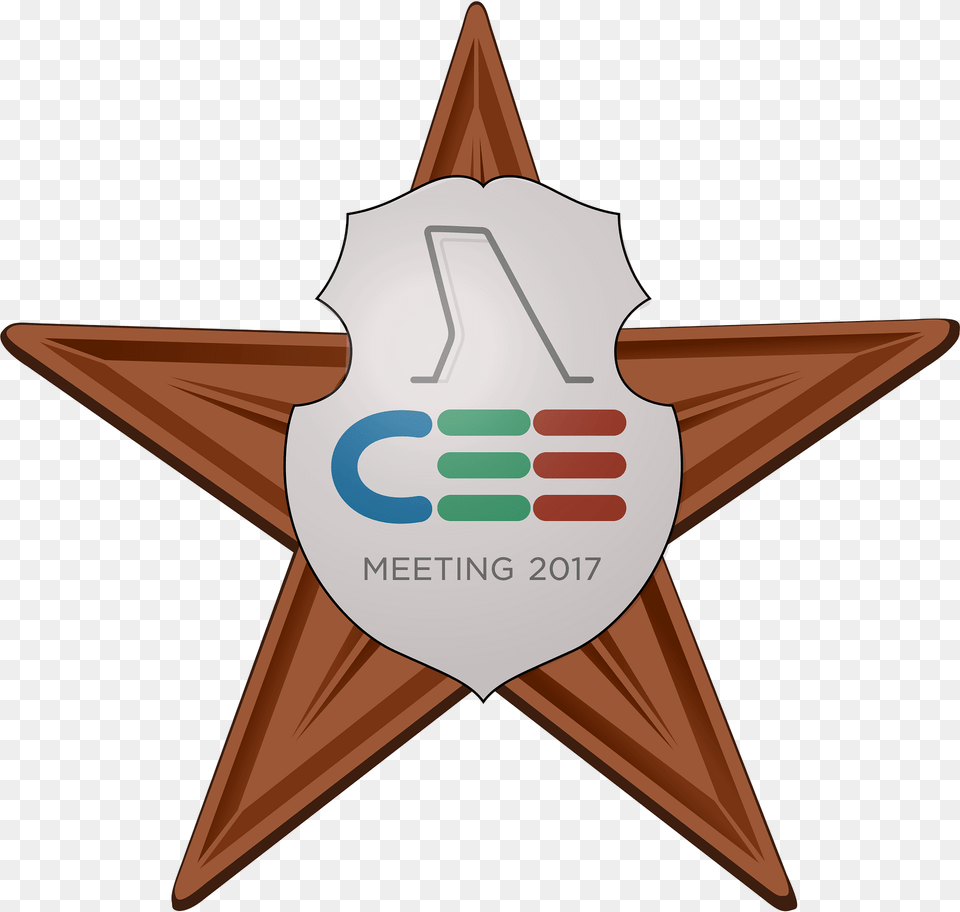 Cee Meeting Barnstar Clipart, Symbol, Badge, Logo, Star Symbol Png
