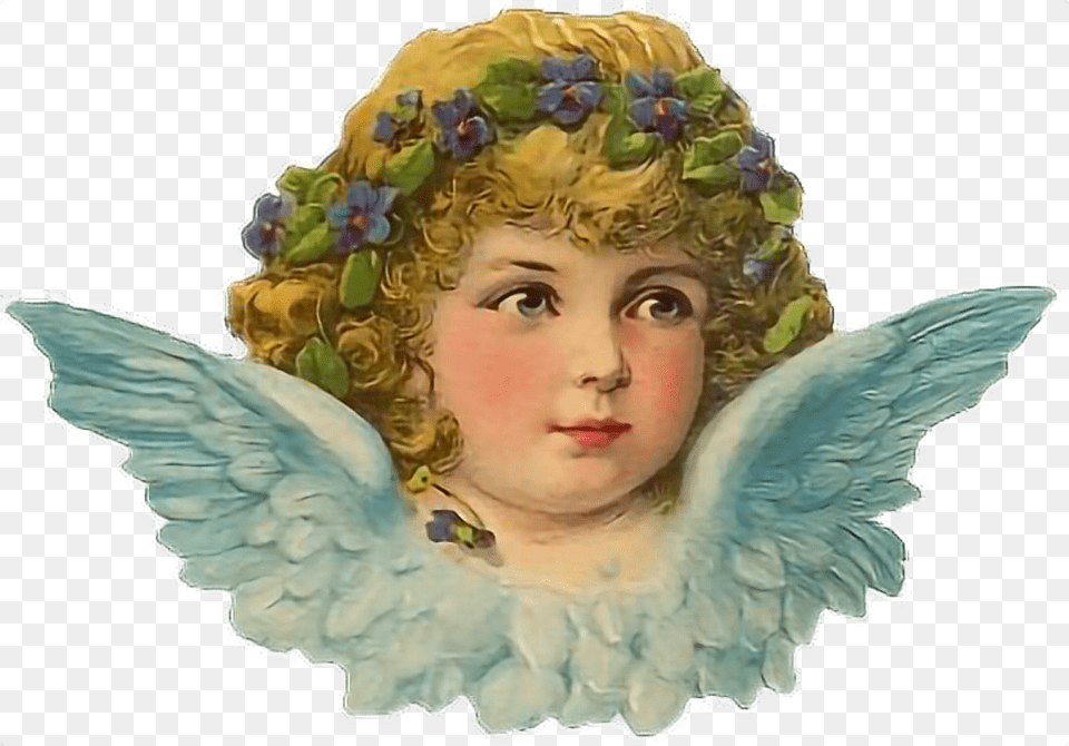 Ceiaxostickers Ceiaxo Paradise Vintage Retro Aesthetic Aesthetic Tumblr Vintage Angel Aesthetic, Baby, Person, Face, Head Free Transparent Png