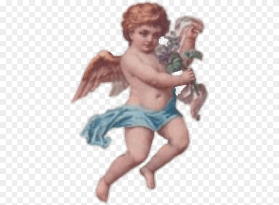 Ceiaxostickers Ceiaxo Paradise Vintage Retro Aesthetic Victorian Cupid, Angel, Baby, Person Free Png