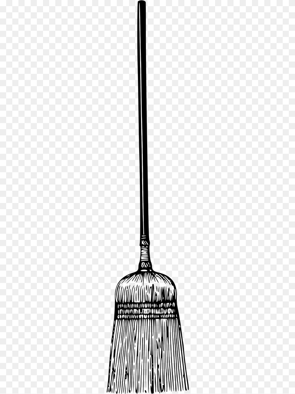 Ceiling Broom Black And White, Gray Free Png Download