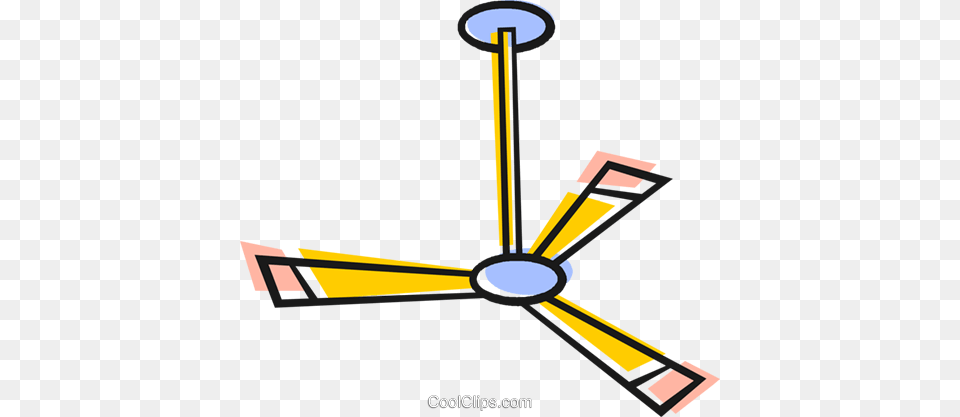 Ceiling Fan Royalty Vector Clip Art Illustration, Appliance, Ceiling Fan, Device, Electrical Device Free Png Download