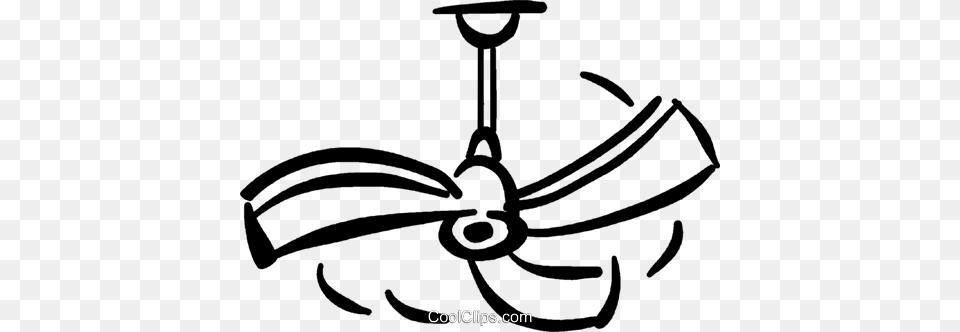 Ceiling Fan Royalty Vector Clip Art Illustration, Appliance, Ceiling Fan, Device, Electrical Device Png