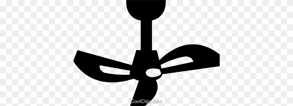 Ceiling Fan Royalty Vector Clip Art Illustration, Appliance, Ceiling Fan, Device, Electrical Device Free Png