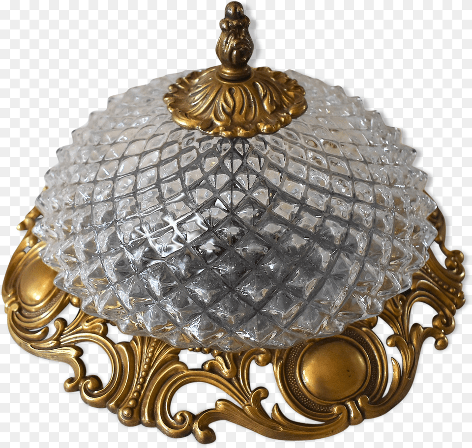 Ceiling Lamp Brass And Vintage Glass Foundry Ghidini, Chandelier, Bronze, Light Fixture Png Image