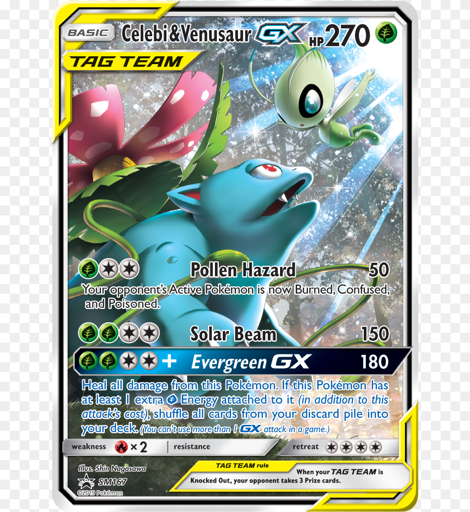 Celebi And Venusaur Gx, Advertisement, Poster Free Png