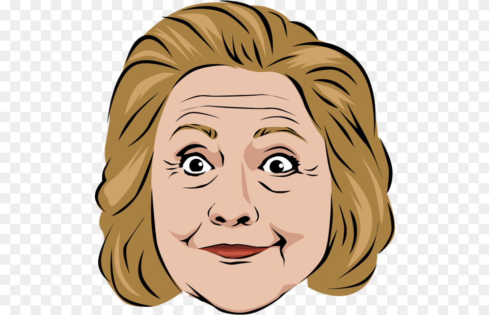 Celebmoji Politics Stickers Trump Clinton Obama Messages Cartoon, Adult, Portrait, Photography, Person Free Png