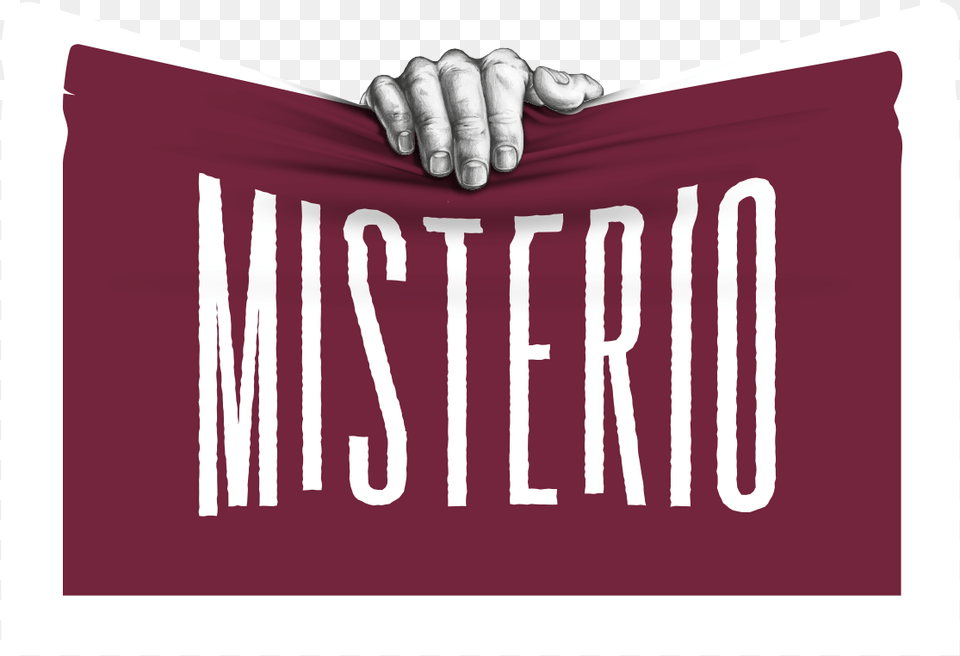 Celebra El Enigma Detrs De Lo Desconocido Y A Quienes Misterio Vino Logo, Body Part, Hand, Person, Finger Png Image