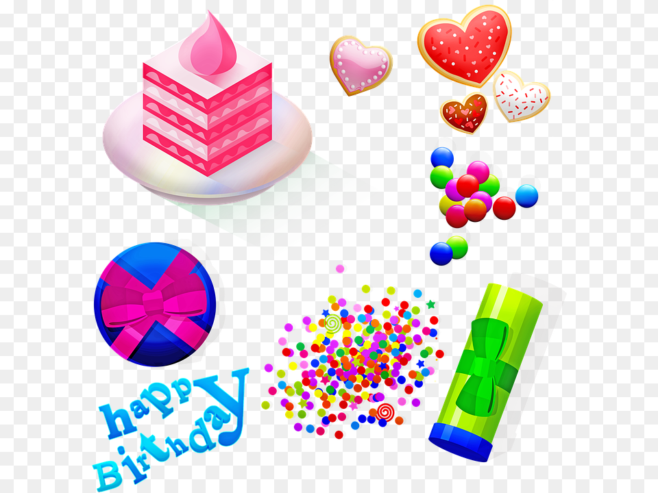 Celebracin De Regalos Pastel Confeti Happy Birthday, People, Person, Birthday Cake, Cake Png Image