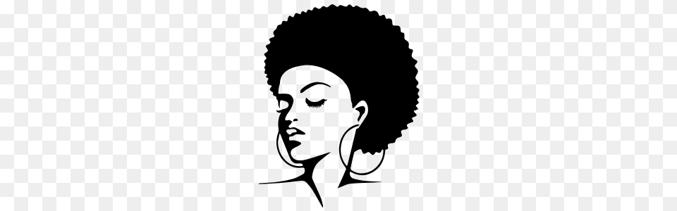 Celebrate Black History Heart Art Afro Afro Art, Gray Free Png Download