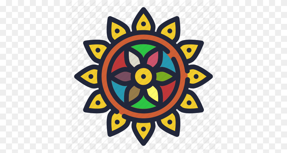 Celebrate Decorate Decoration Diwali Hindu Holi Rangoli Icon, Art, Pattern, Graphics Png Image