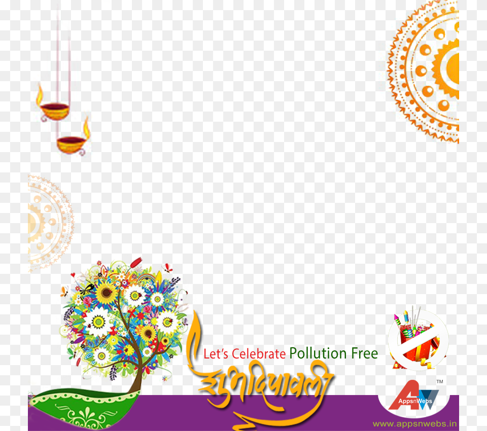 Celebrate Pollution Free Diwali, Art, Graphics, Floral Design, Pattern Png