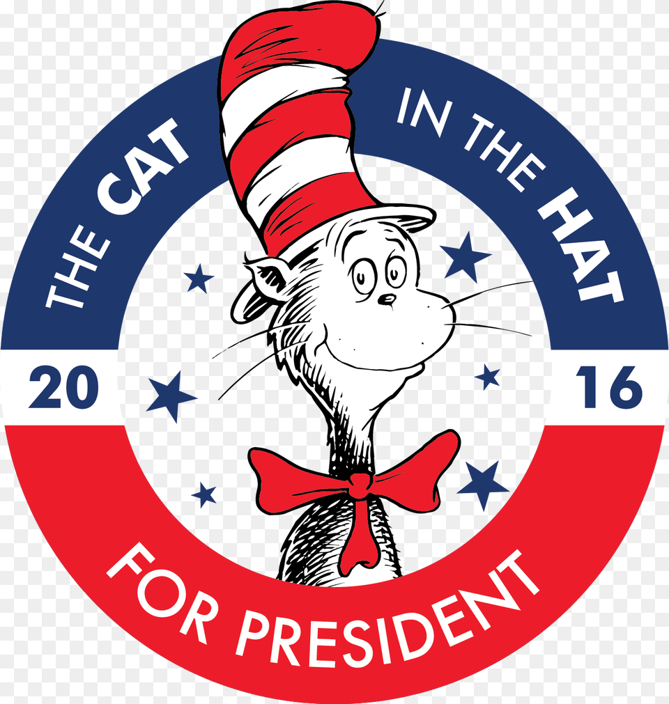 Celebrate Seuss Day Cat In The Hat For President, Logo, Elf Free Transparent Png